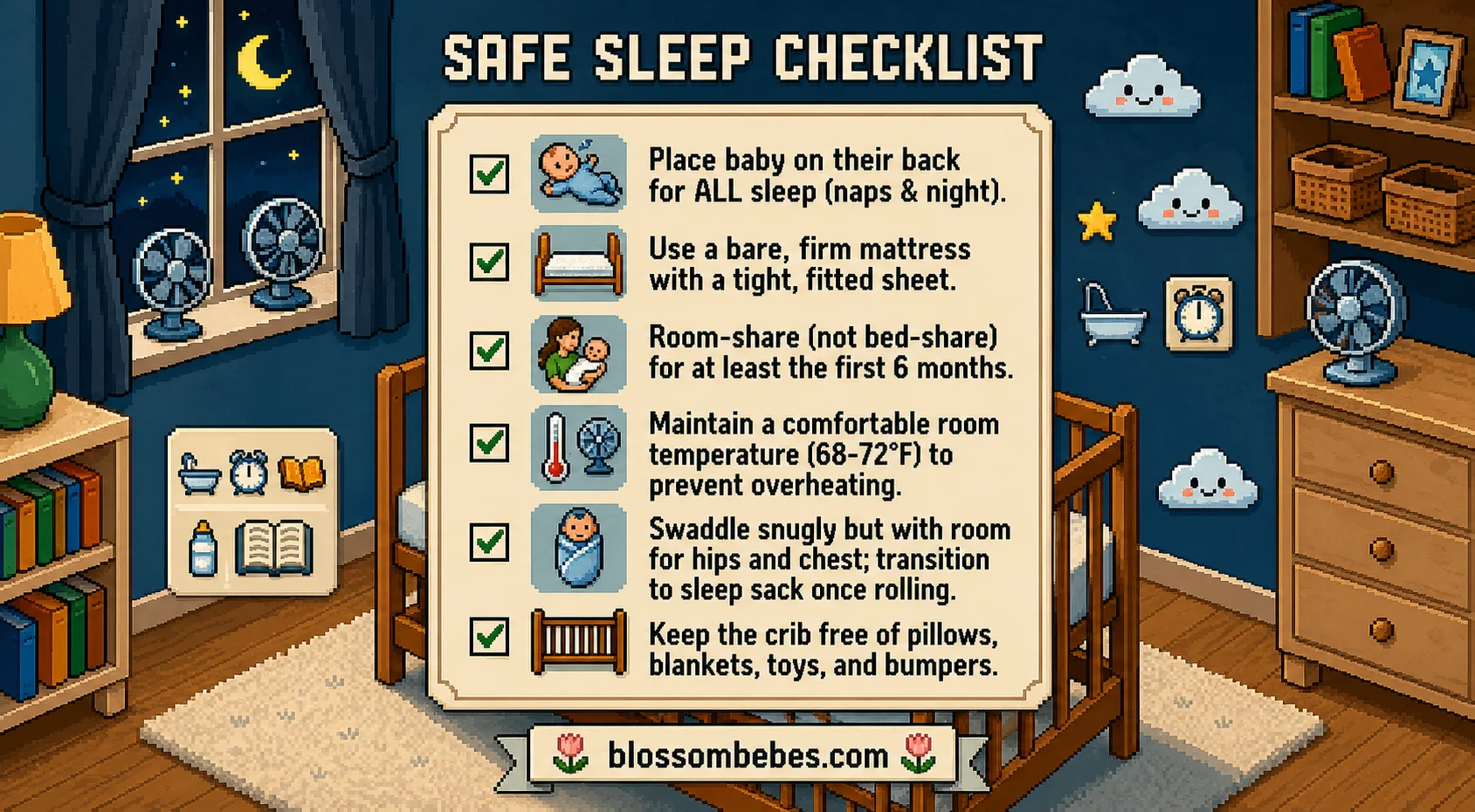 safety guidelines to prevent SIDS